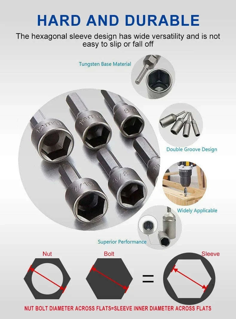 Socket Inner Hexagonal Wrench Tool Set for Precise Fastening-9pc set