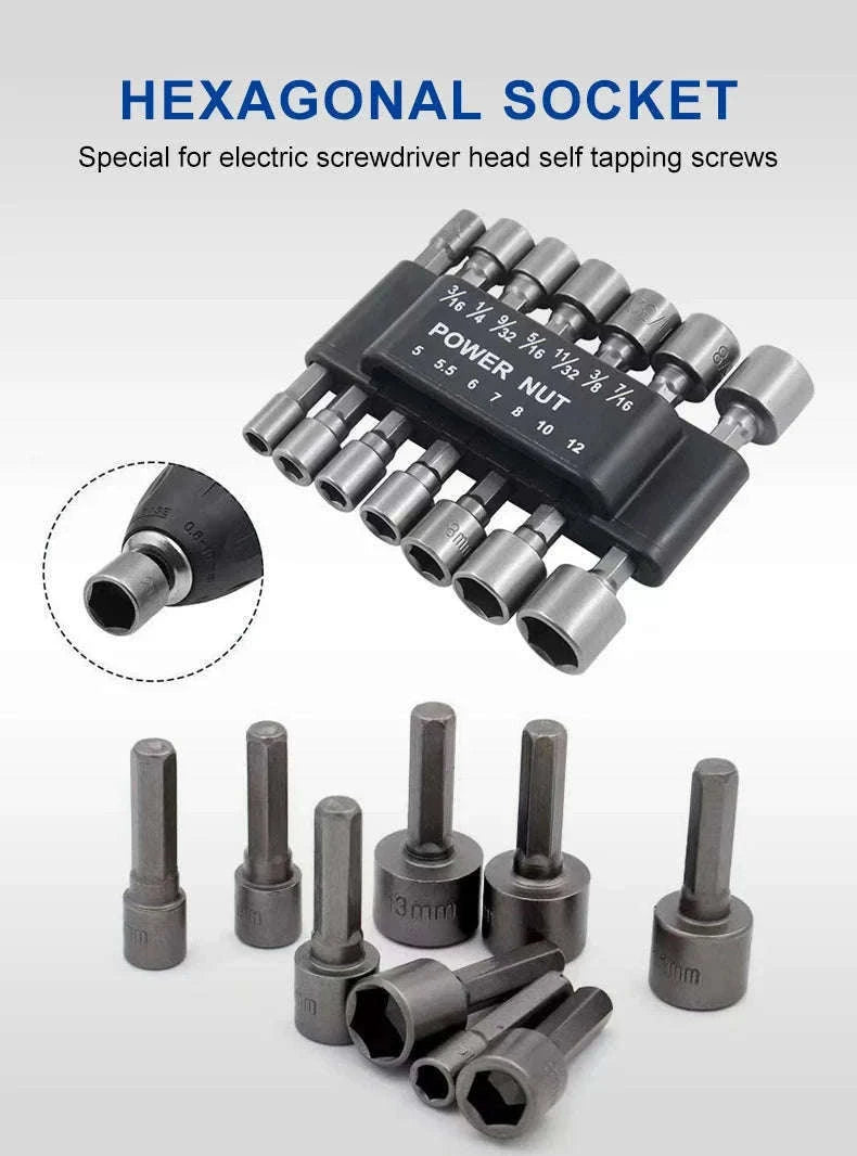 Socket Inner Hexagonal Wrench Tool Set for Precise Fastening-9pc set