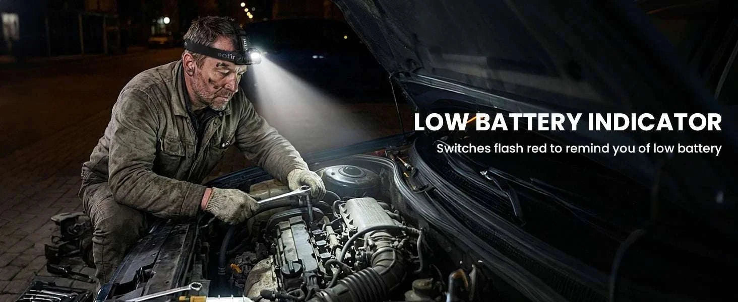 Sofirn HS20 2300lm Rechargeable LED Headlamp Dual Beam USB-C-SFT40 (6000-6500K) / Russian Federation
