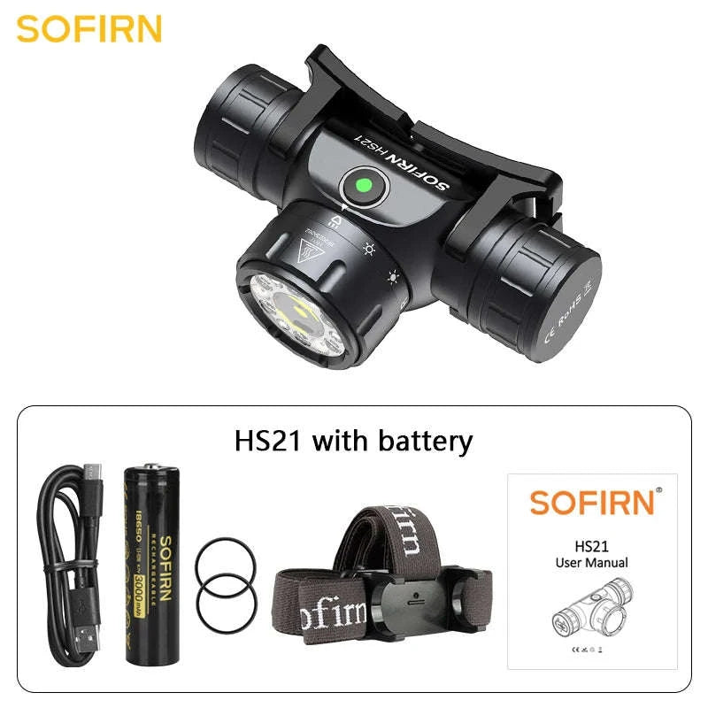 Sofirn HS21 Rechargeable EDC Headlamp-6000-6500K / United States