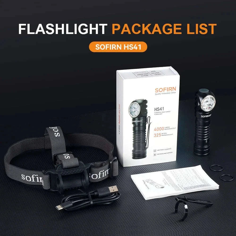 SOFIRN HS41 4000 Lumen Rechargeable LED Headlamp-with 21700 battery / United States / 5000K