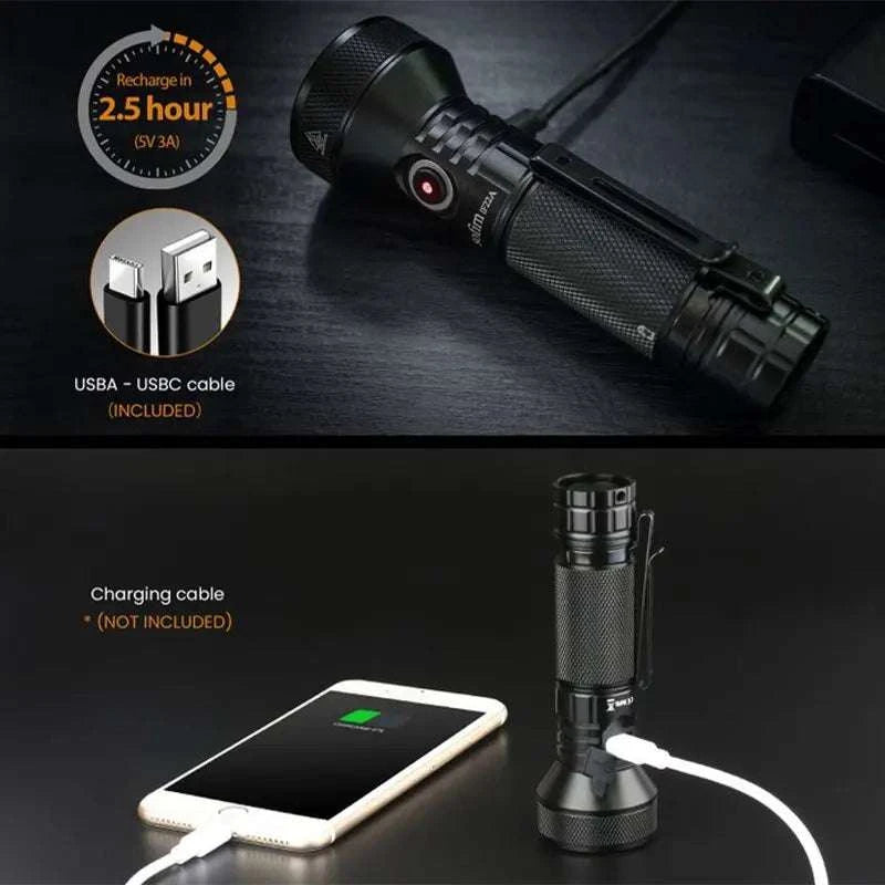 Sofirn IF22A 2100 Lumen Long Range USB-C Rechargeable Flashlight-with 21700 battery / 6000-6500K / United States