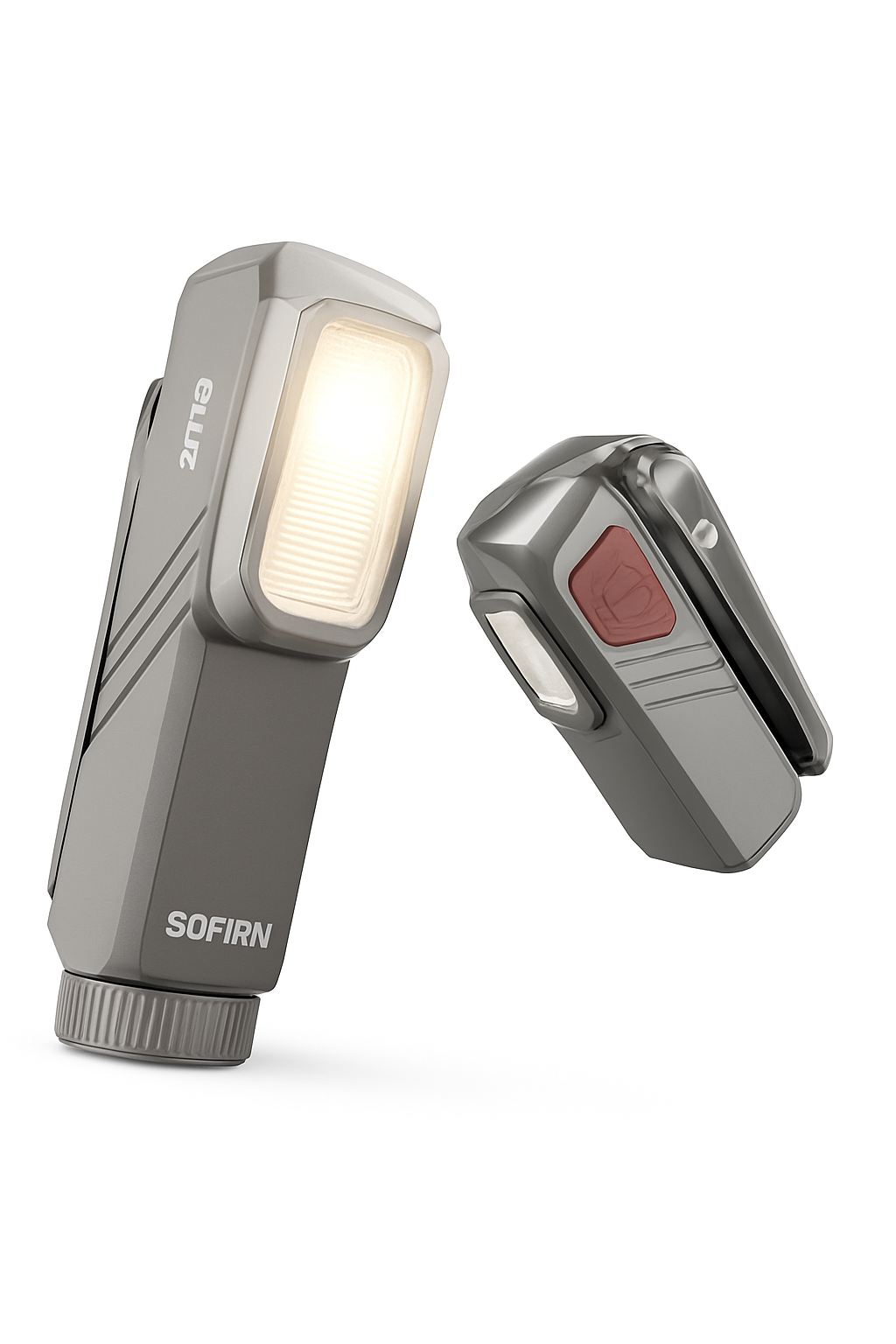 Mini 1000LM EDC Flashlight USB-C Rechargeable with Red Light, Magnetic Tail and Clip