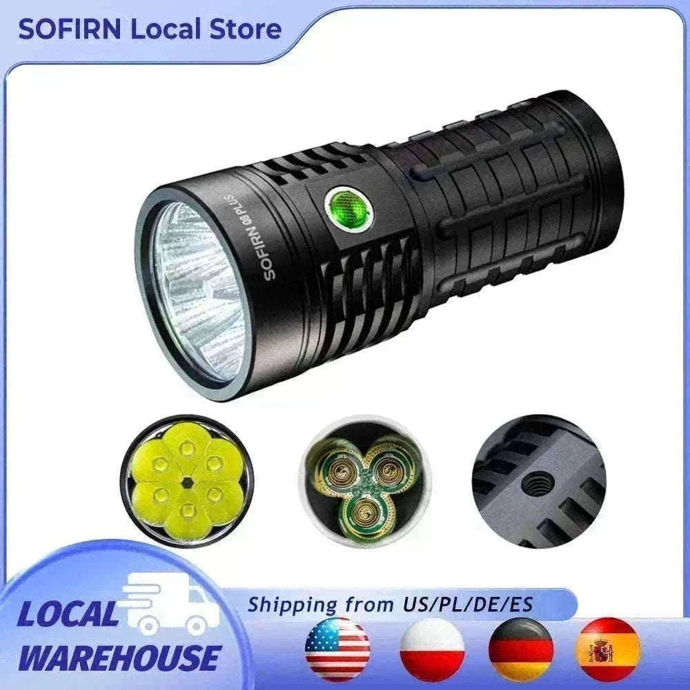 Sofirn Q8 Plus 16000 Lumen Rechargeable LED Flashlight USB-C-5000K-5300K / United States