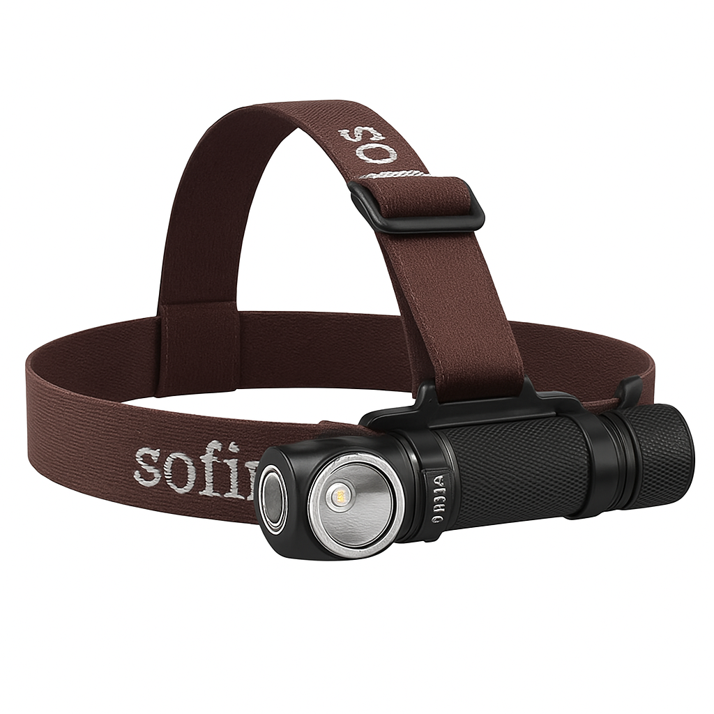 LED Headlamp 1200lm Rechargeable with Power Indicator and Magnet Tail