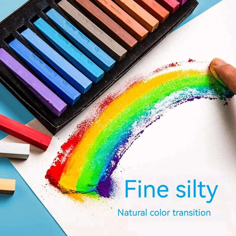 Soft Pastel Chalk Crayons 48‑Color Art Set-24 Colors / CHINA