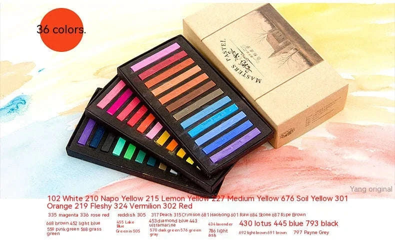 Soft Pastel Chalk Crayons 48‑Color Art Set-24 Colors / CHINA