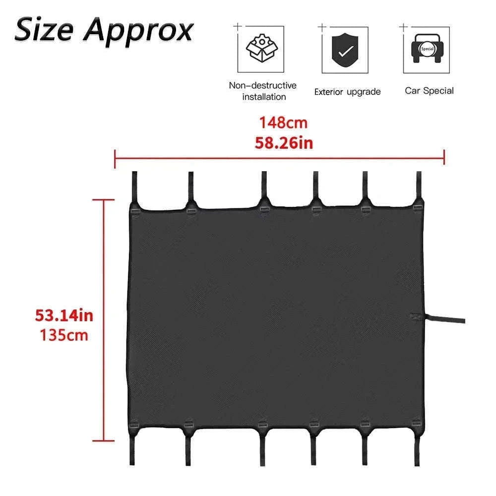 Soft Roof Top Cover Extended Bikini Top for TJ 1997-2006-Leather