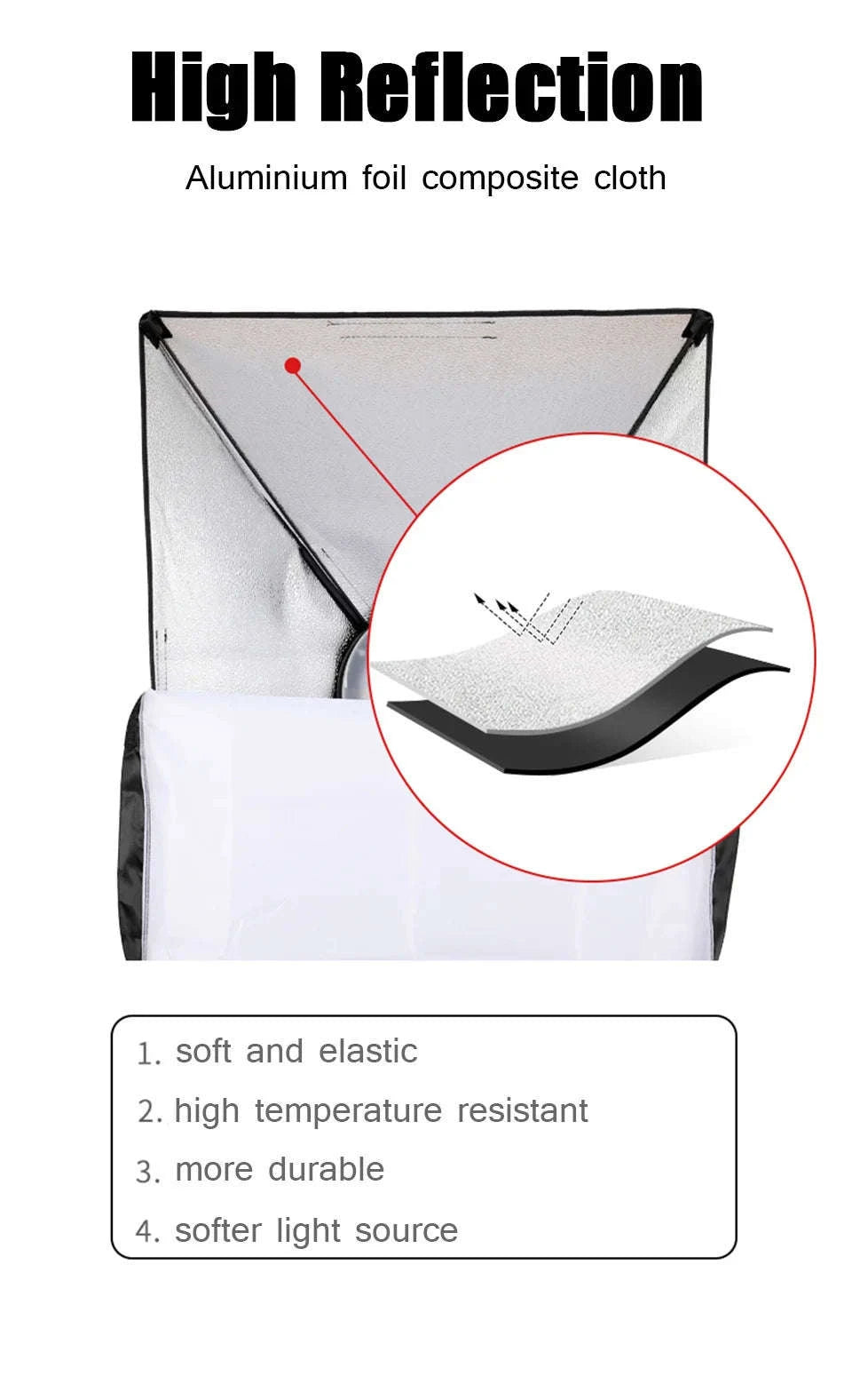 Softbox Lighting Kit with Tripod and E27 Bulb for Photo Studio-NO Bulb 200CM tripod / spain