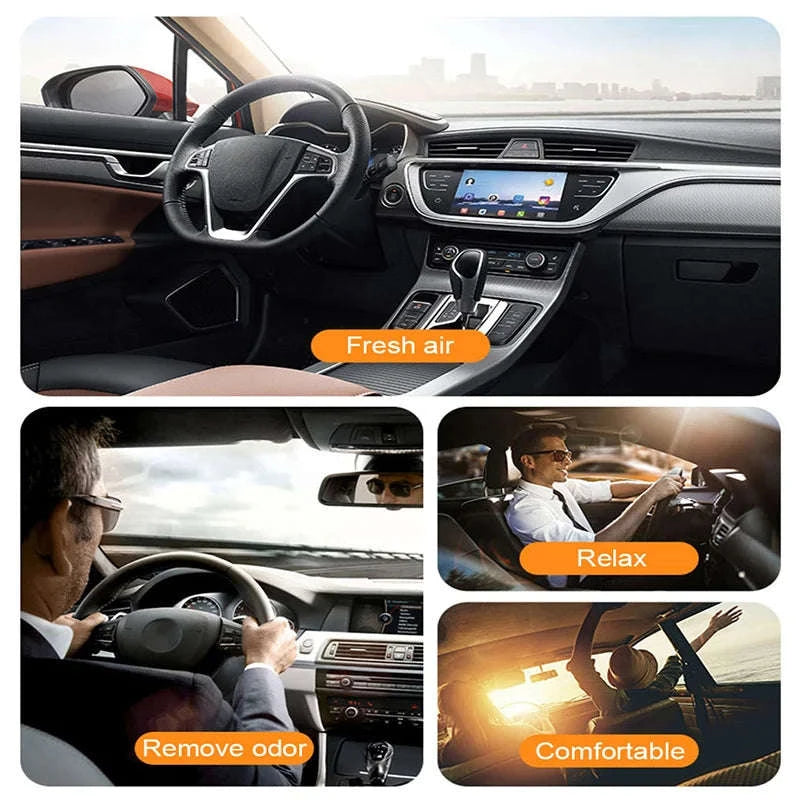 Solar Air Freshener for Car Dashboard-1 essential oil