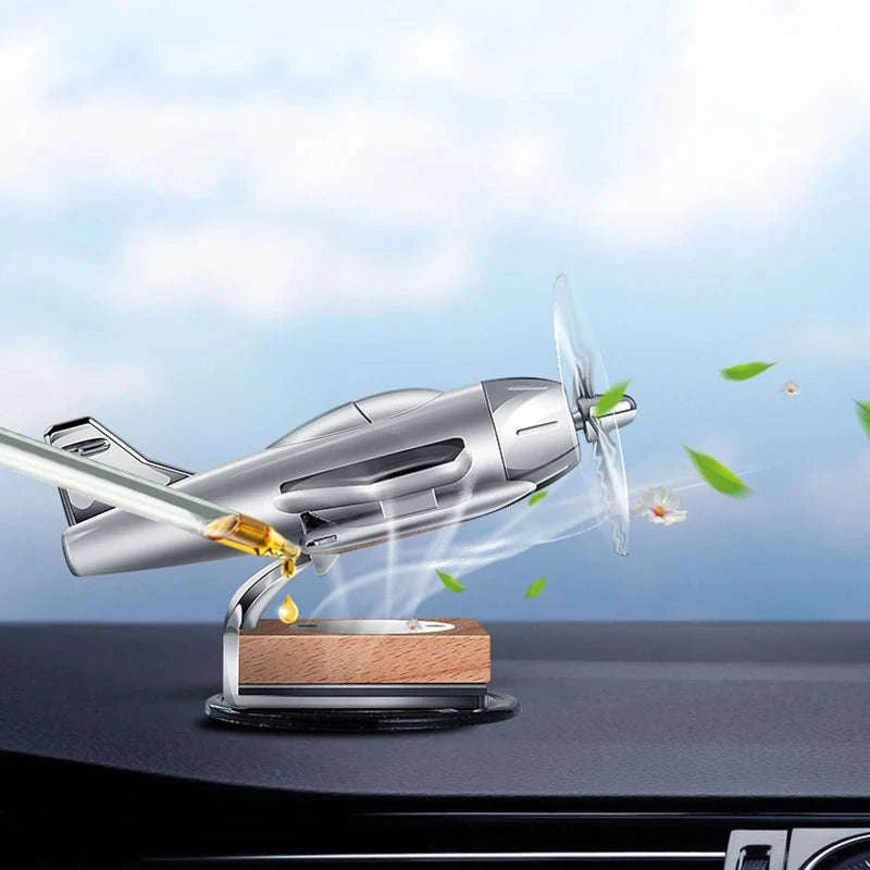 Solar Airplane Car Freshener-SMT-Aircraft-silvery