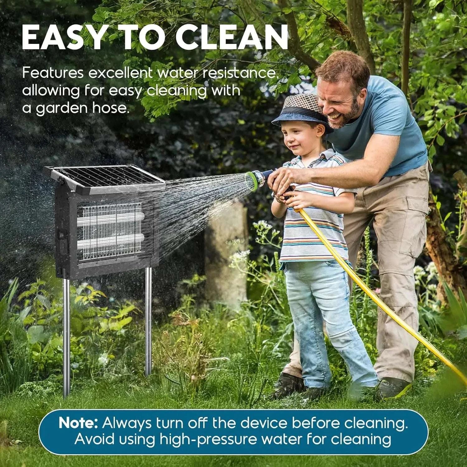 Solar Bug Zapper Outdoor 4500V Mosquito Killer with Auto Sensor-black / Blue / United States