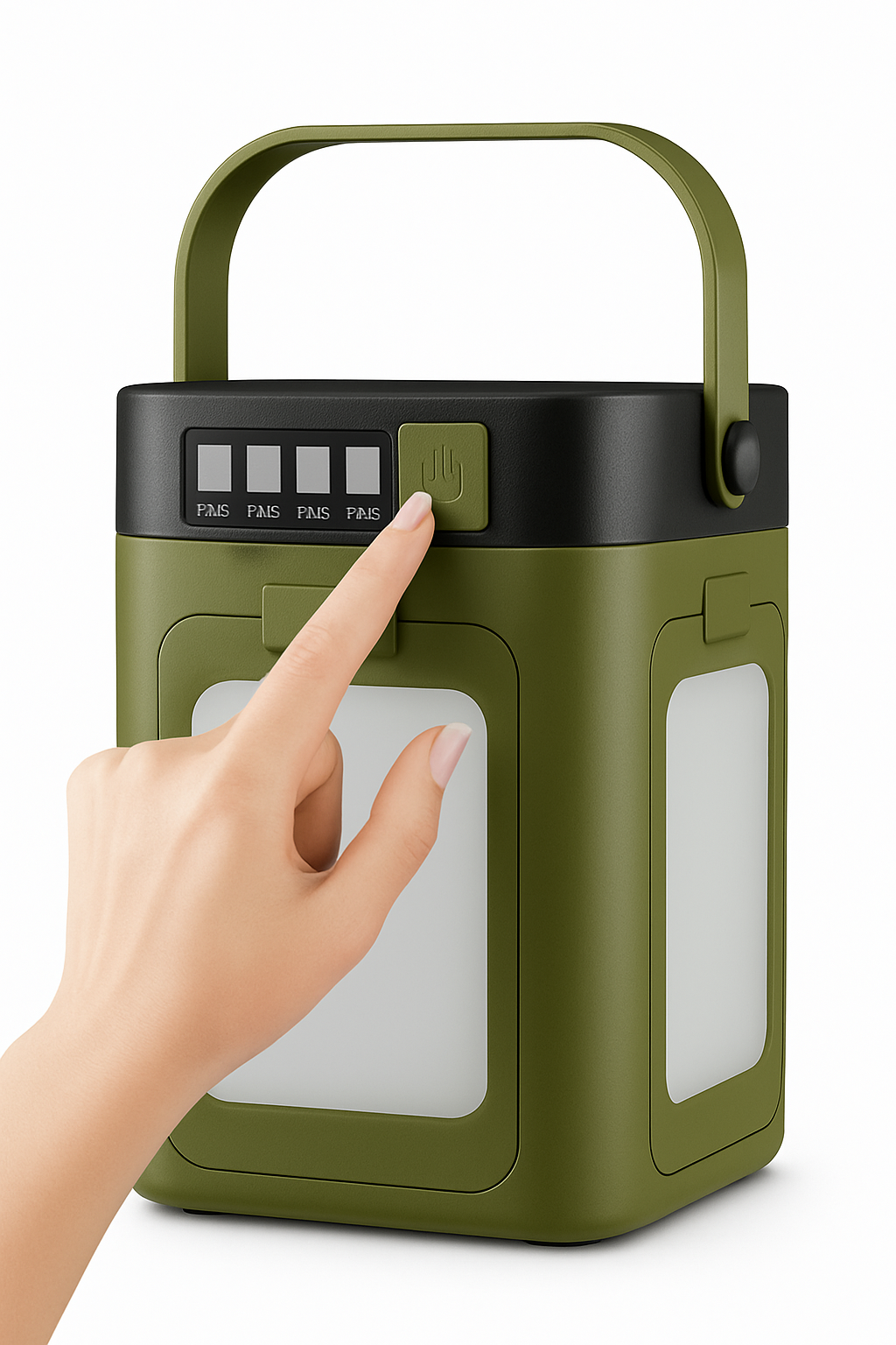 Solar Camping Lantern Foldable Rechargeable Waterproof Flashlight