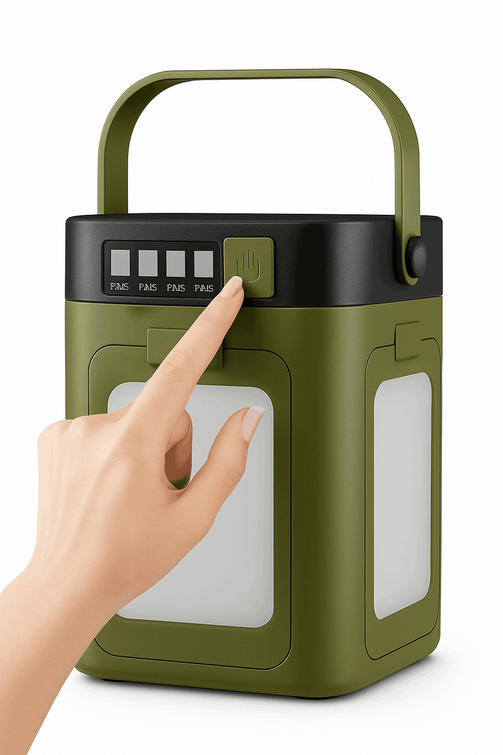 Solar Camping Lantern Foldable Rechargeable Waterproof Flashlight-United States