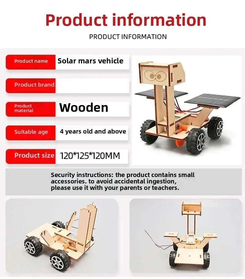 Solar Car Model DIY Lunar Exploration Vehicle for Kids-Lunar rover