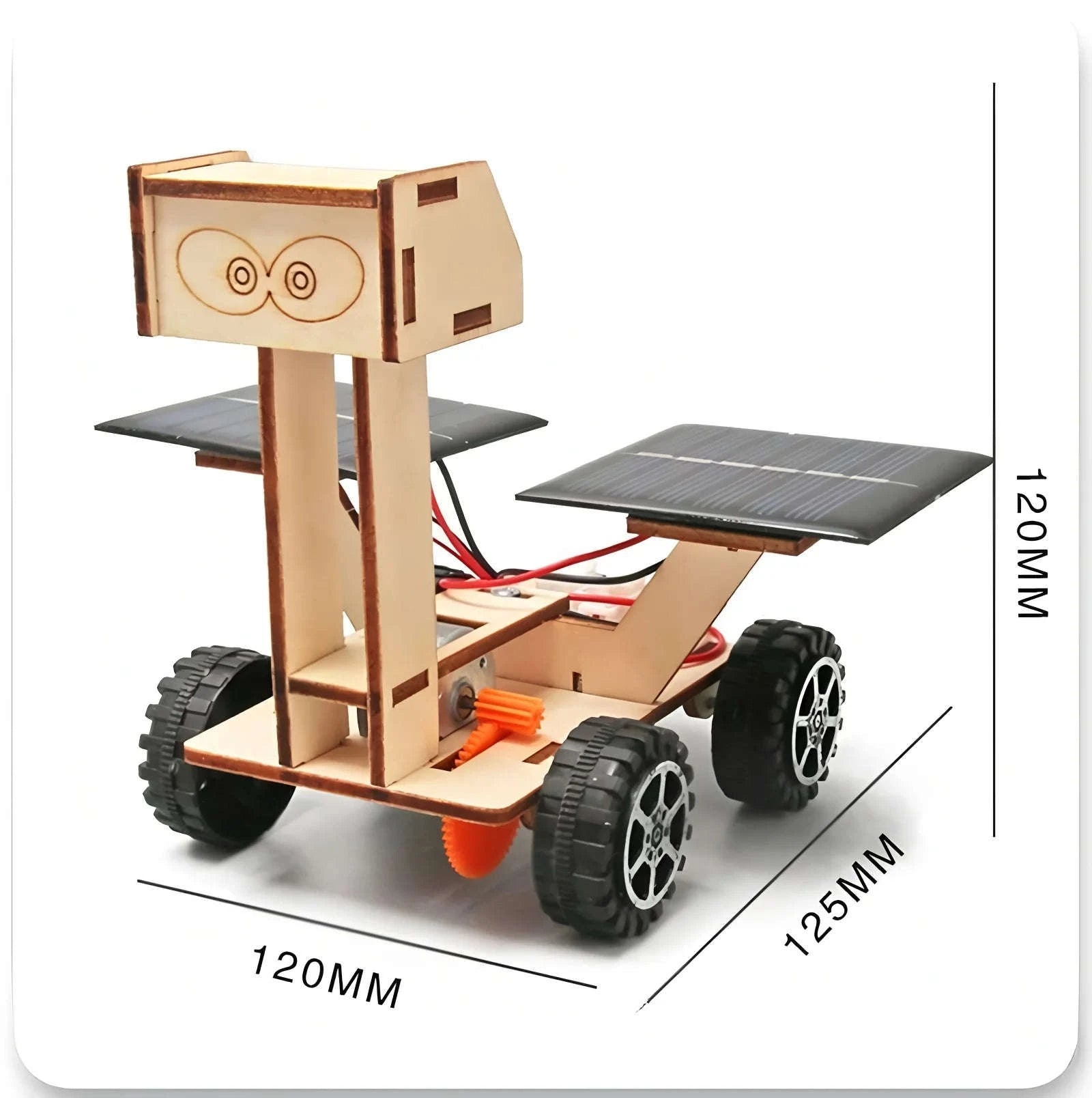 Solar Car Model DIY Lunar Exploration Vehicle-Lunar rover