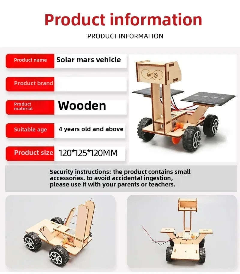 Solar Car Model DIY Lunar Exploration Vehicle-Lunar rover