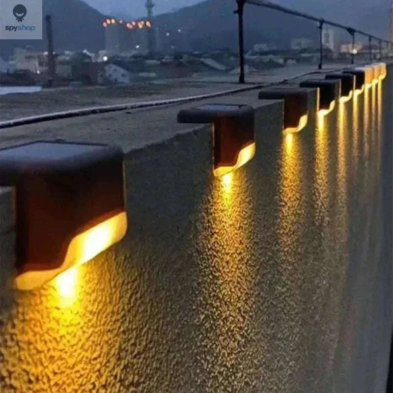 Solar Deck Step Light for Warm, Safe Outdoor Illumination-black warm / 1 pack