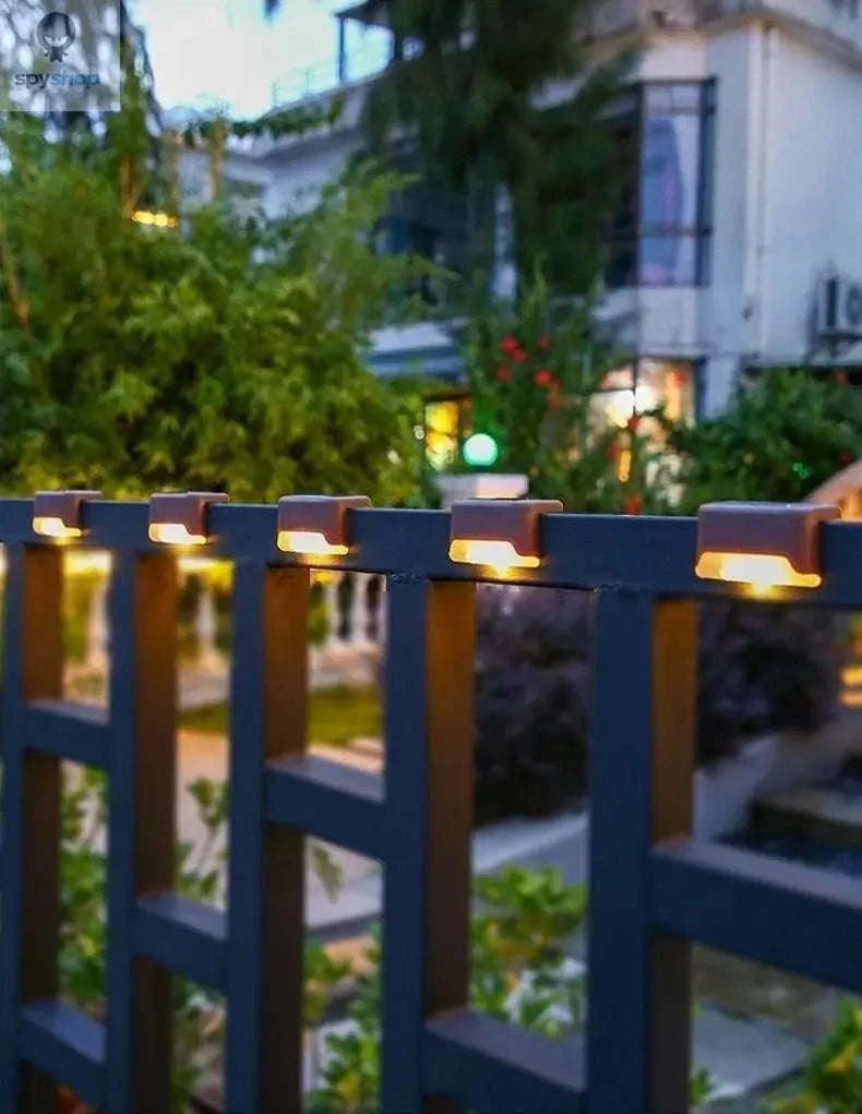 Solar Deck Step Light – Warm Outdoor Illumination for Stairs and Pathways-black warm / 1 pack