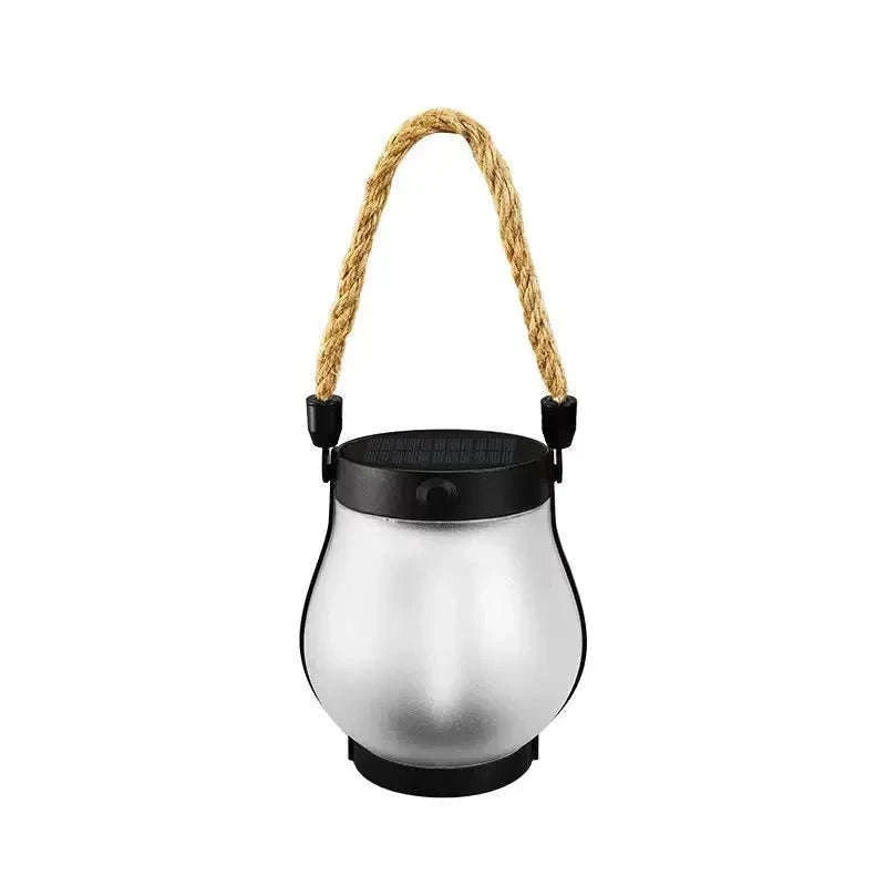Solar Flame Rope Lantern Type-C Fast Charging Waterproof Hanging Lamp-1Pc
