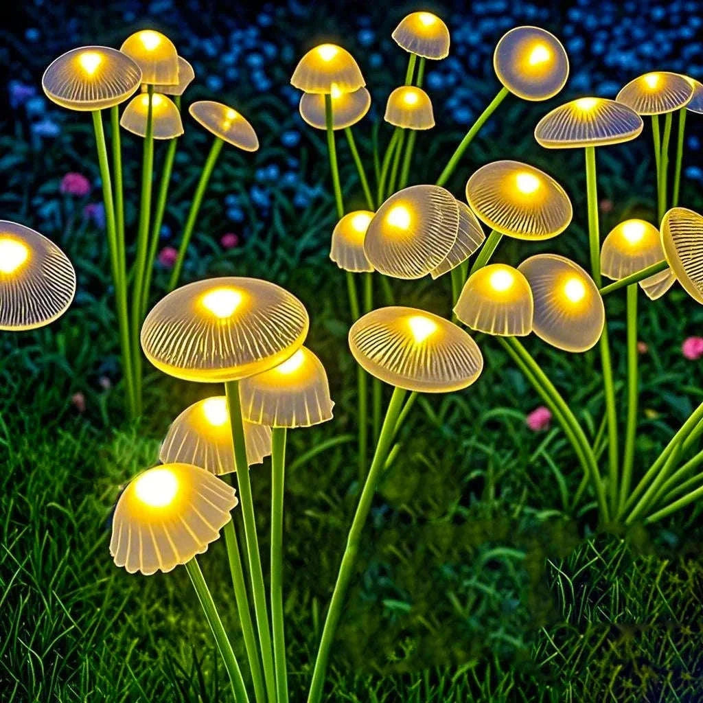 Solar Garden Lights Dual Mode LED Mushroom Yard Decor-1pcs / RGB / China Mainland
