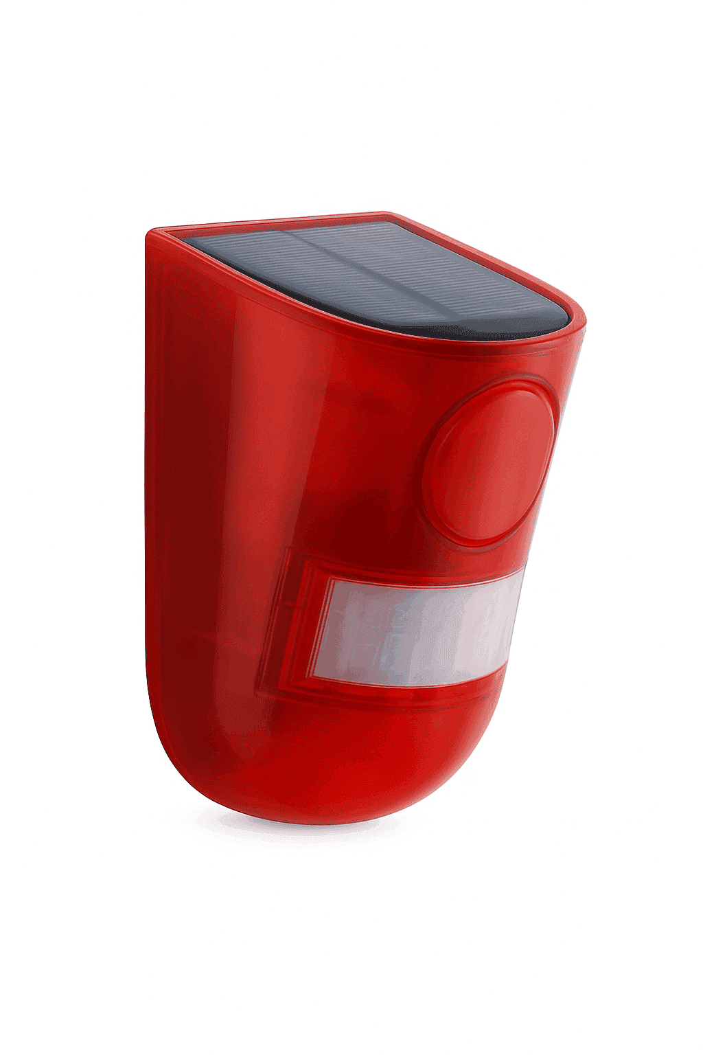 Solar Motion Sensor Alarm with 110dB Siren and Strobe Light-Orange