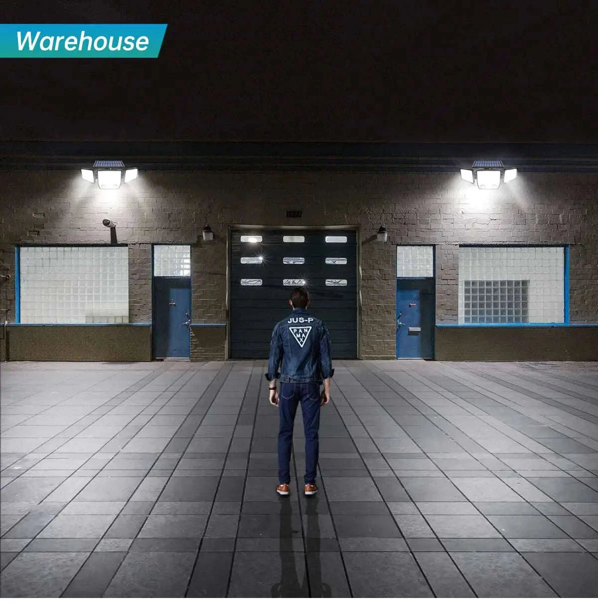 Solar Motion Sensor Light with Adjustable Heads and Wide Coverage-1pcs Style1