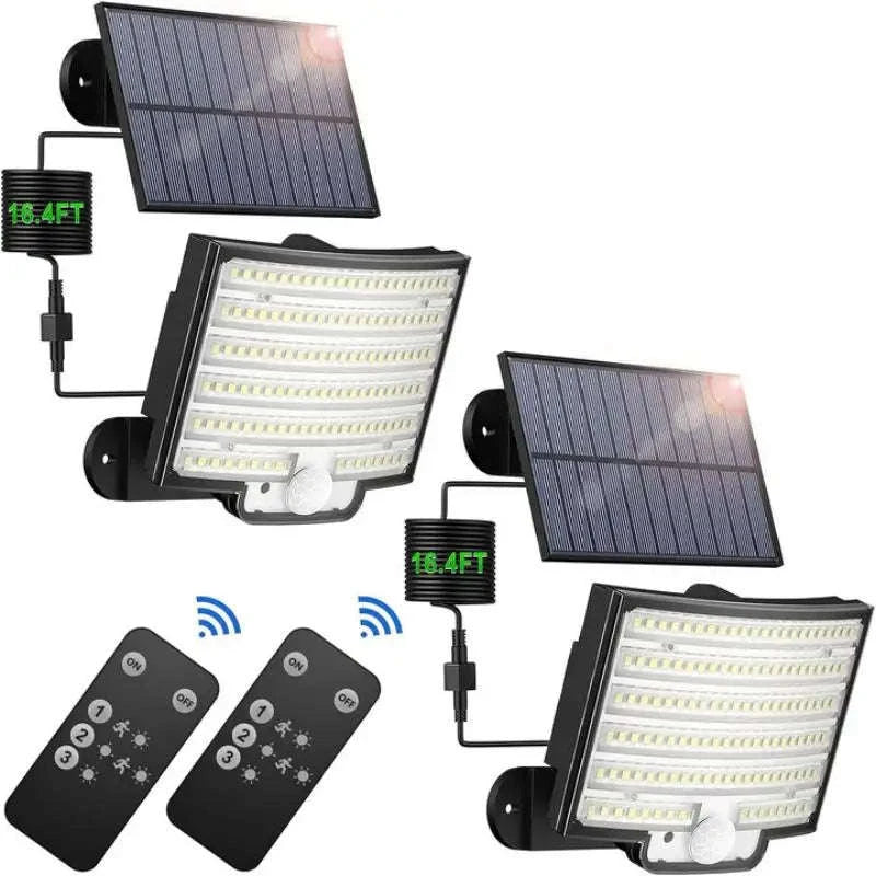 Solar Outdoor Lights with Motion Sensor and Remote-Warm White / 16-20W / United States