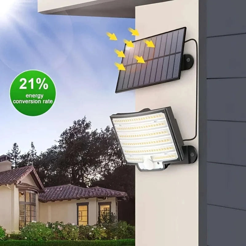 Solar Outdoor Lights with Motion Sensor and Remote-Warm White / 16-20W / United States