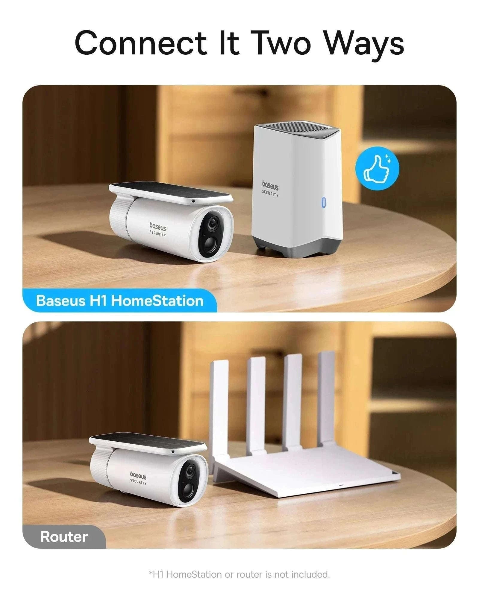 Solar Outdoor Security Camera 2K WiFi 145° Wide-Angle Night Vision-White
