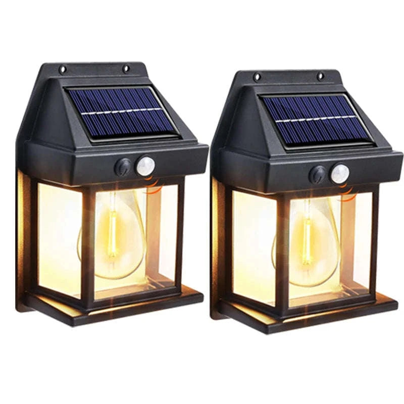 Solar Outdoor Wall Light with Motion Sensor-4Pcs