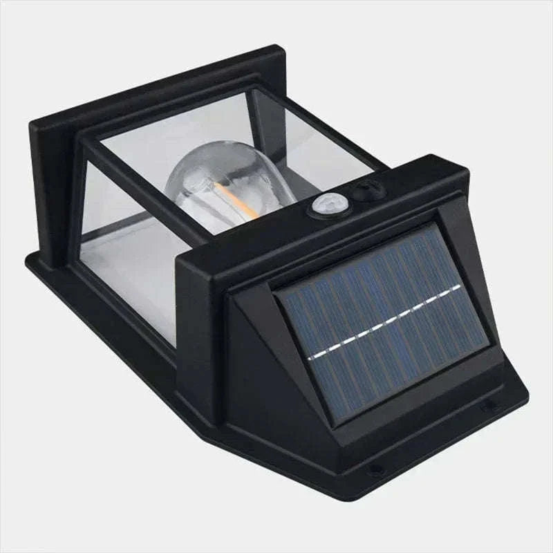 Solar Outdoor Wall Light with Motion Sensor for Automatic Night Lighting-4Pcs