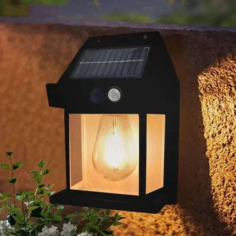 Solar Outdoor Wall Light with Motion Sensor for Automatic Night Lighting-4Pcs