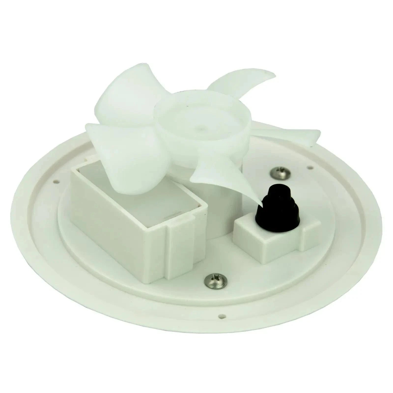 Solar Powered Exhaust Vent Fan with Rechargeable Battery Support – 215mm Ventilator for Boats, RVs, Greenhouses & Caravans-Germany