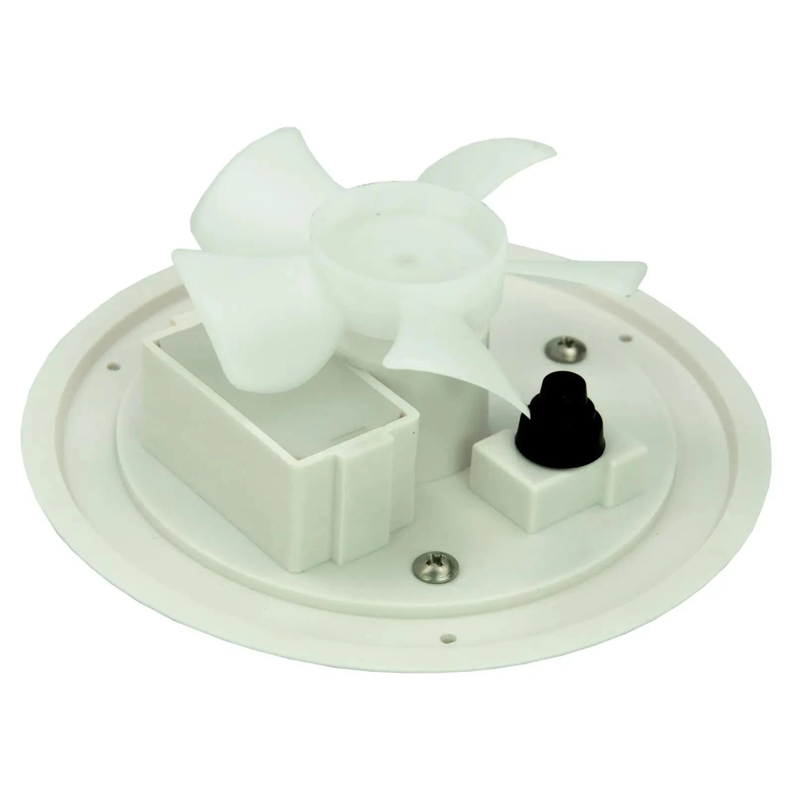 Solar Powered Exhaust Vent Fan with Rechargeable Battery Support – 215mm Ventilator for Boats, RVs, Greenhouses & Caravans-Germany