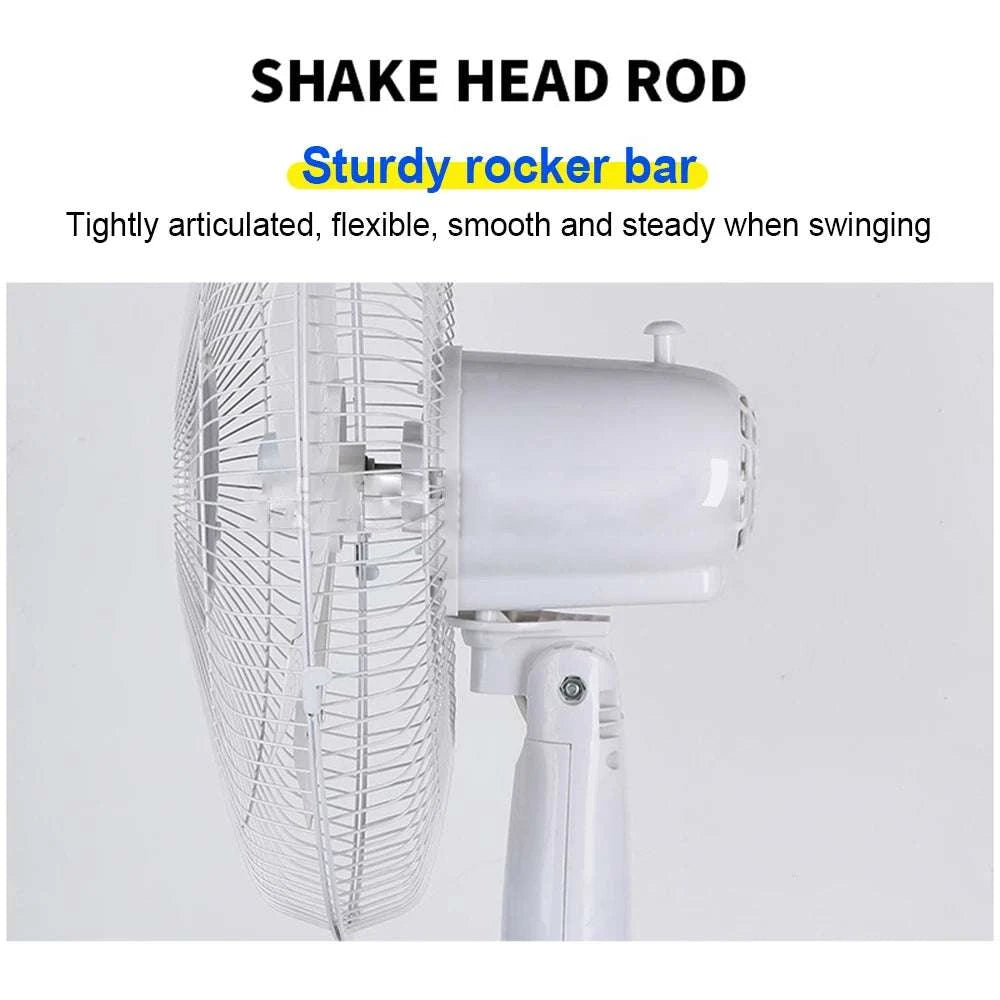 Solar Powered Floor Fan with Remote, 12H Runtime & LED Light-solar fan
