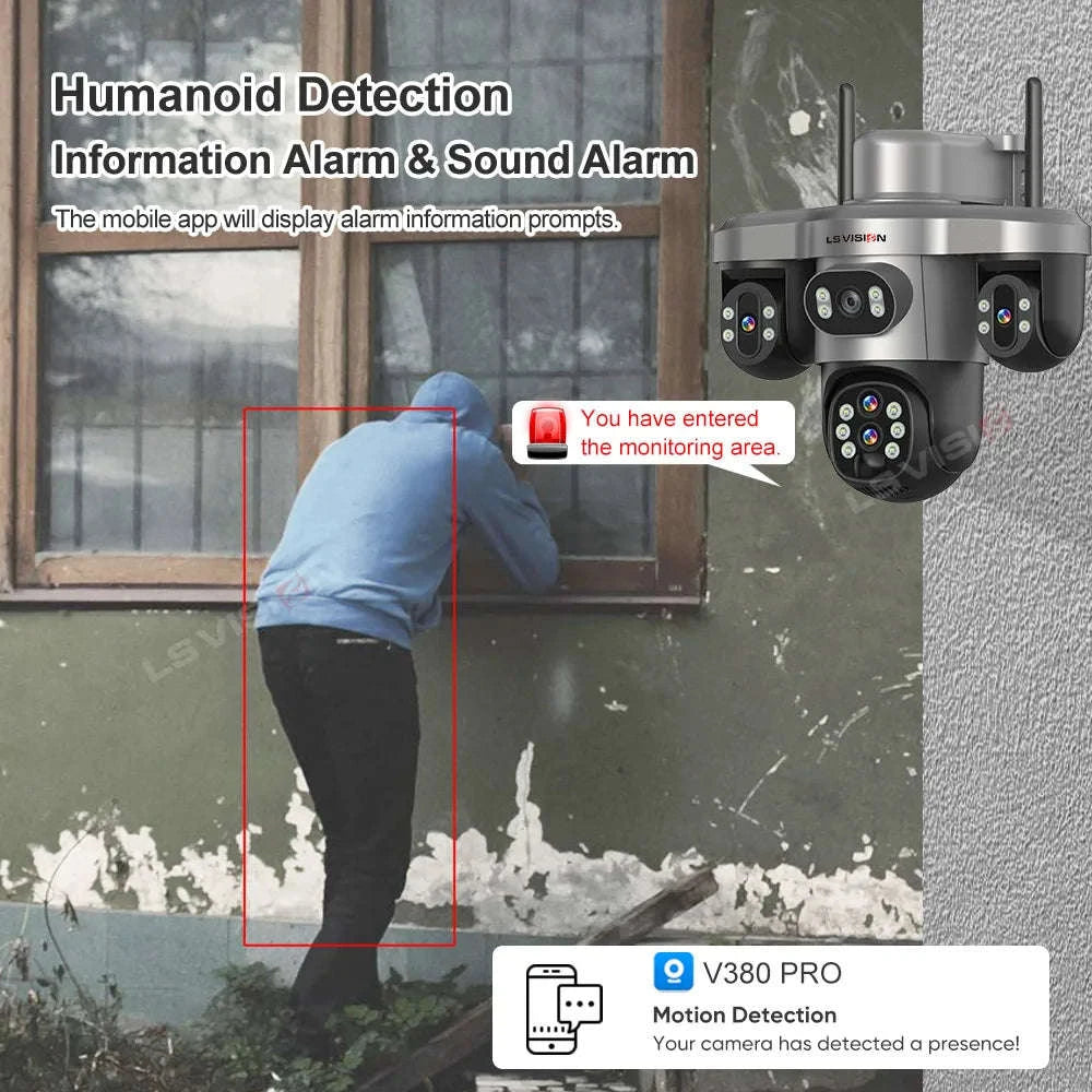 Solar Security Camera 20MP 10X Optical Zoom PTZ IP66-4G 10X Zoom No Card / Poland