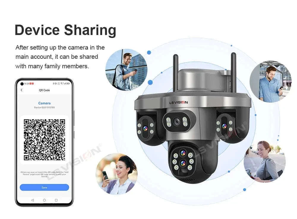 Solar Security Camera 20MP 10X Optical Zoom PTZ IP66-4G 10X Zoom No Card / Poland
