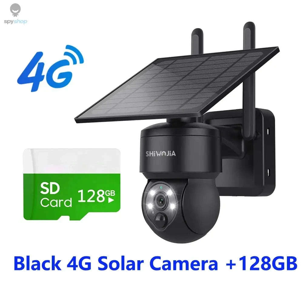 Solar Security Camera – 4G & WiFi Outdoor PTZ with Solar Power and Two‑Way Audio-Gray WIFI Cam / CHINA