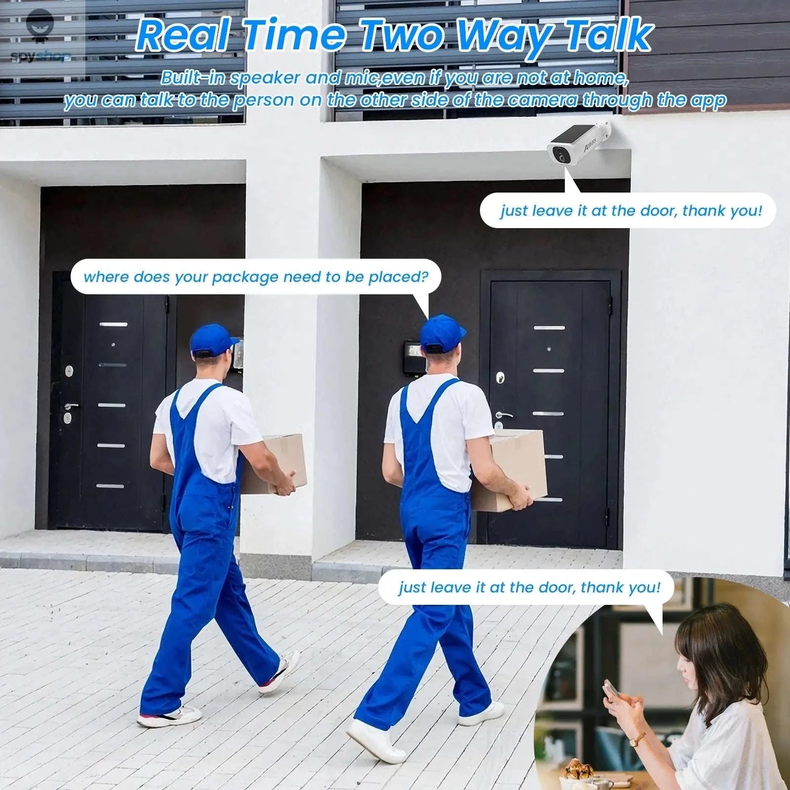 Solar Security Camera – 5MP 2K Wireless Outdoor Protection with Solar Power-5MP Solar Camera / CHINA