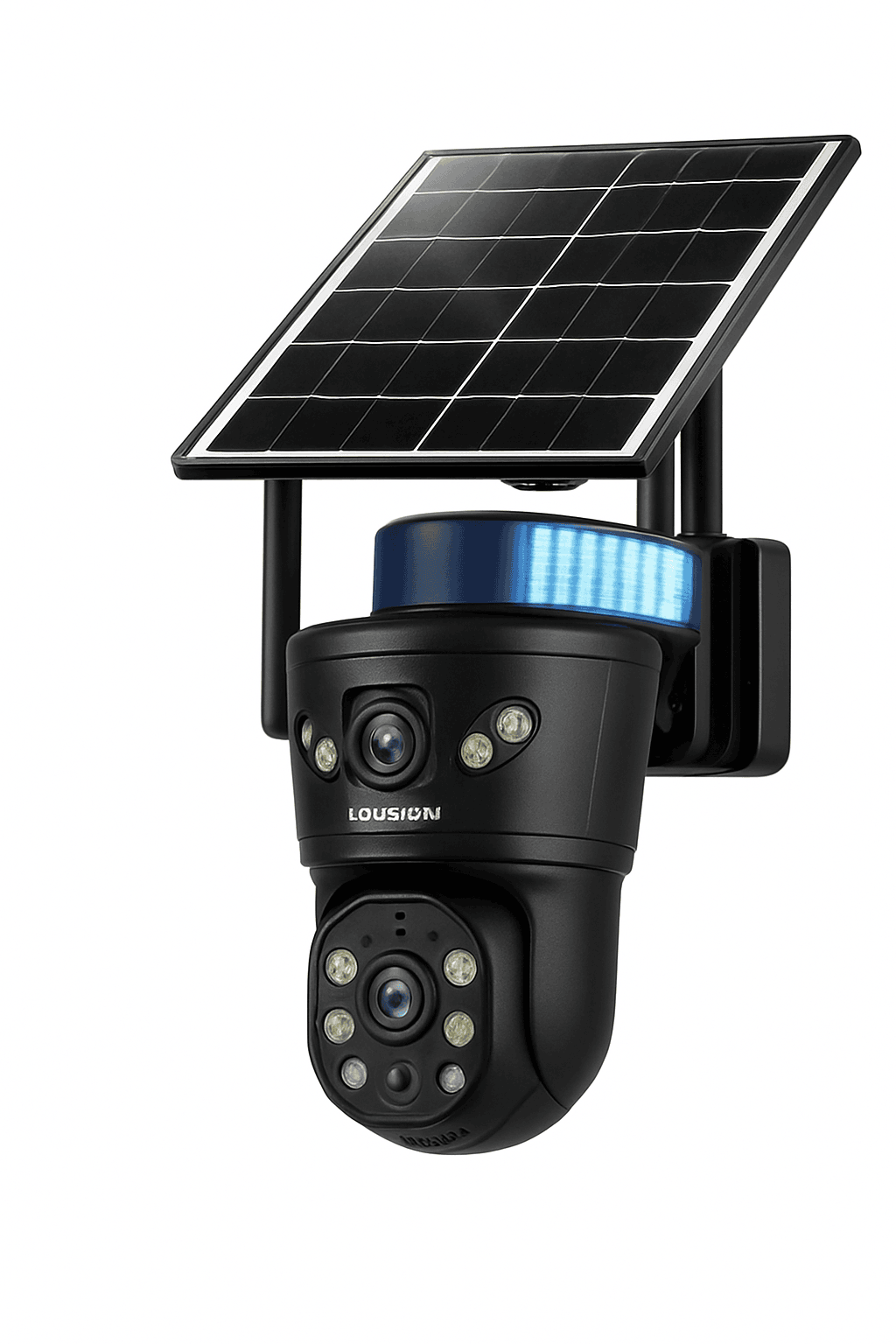 Solar Security Camera 8MP Dual Lens 4G/WiFi PTZ with Night Vision-4G Cam Add 128G / China Mainland