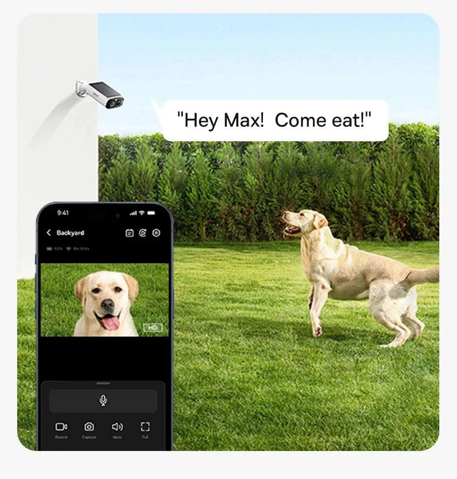 Solar Security Camera Wireless Outdoor 2K IP67 Wide Angle-3-Camera / China Mainland