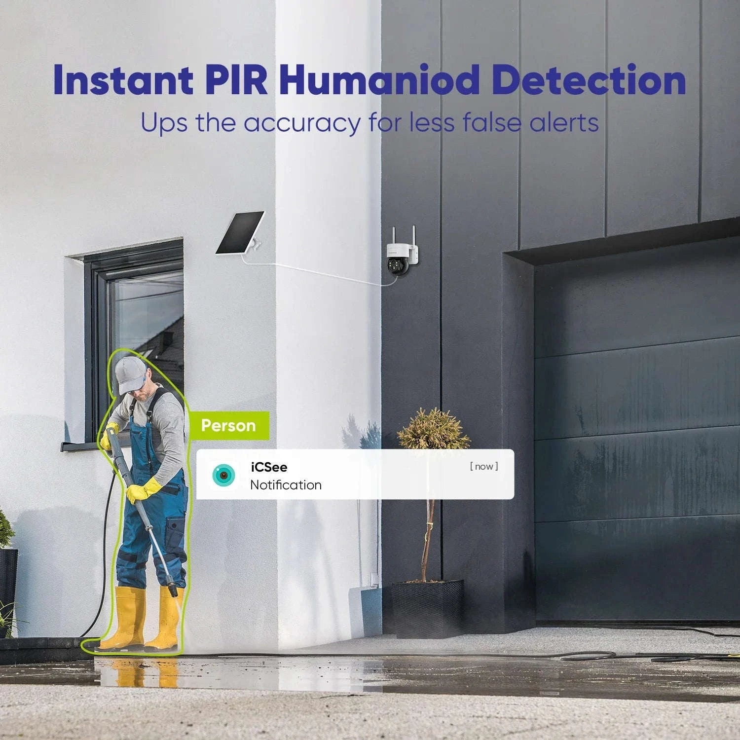 Solar Security Camera – Wireless Solar-Powered Home Surveillance-I81BG / spain