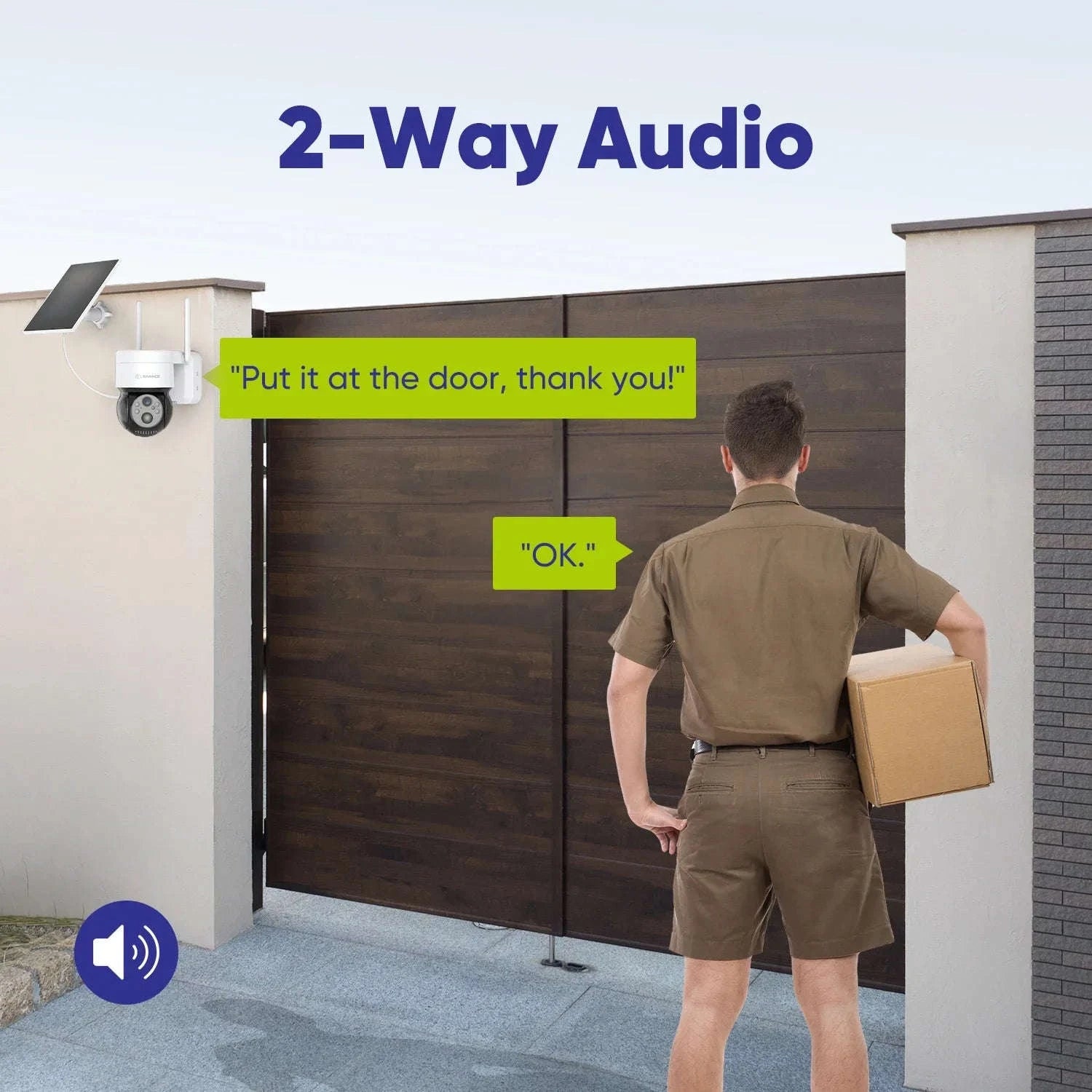 Solar Security Camera – Wireless Solar-Powered Home Surveillance-I81BG / spain