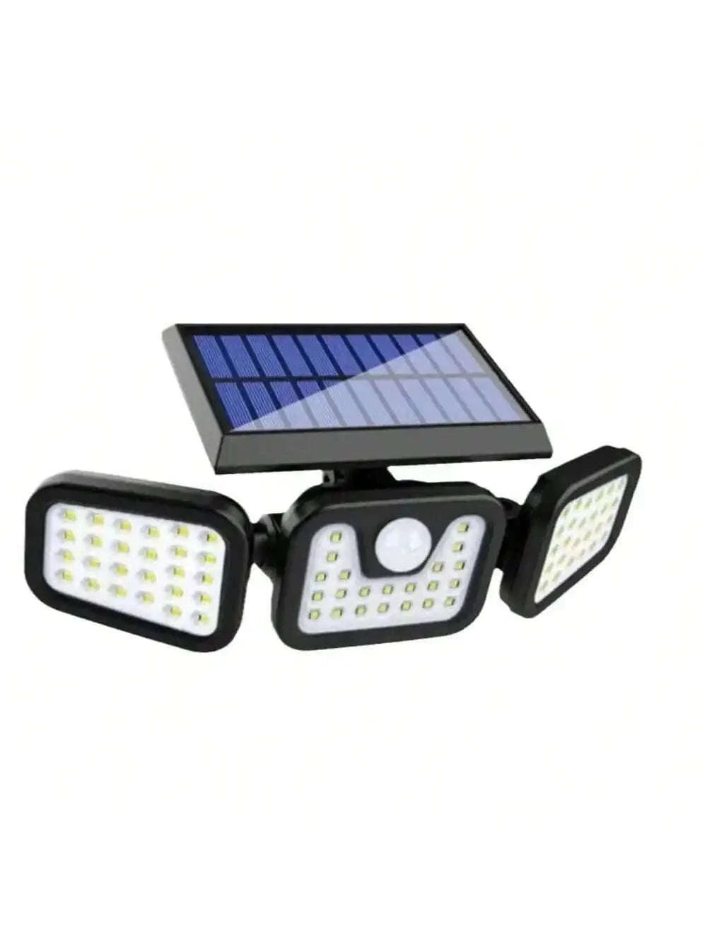 Solar Security Lights Outdoor with 270° Detection, 74 LEDs-2PCS 3 Heads