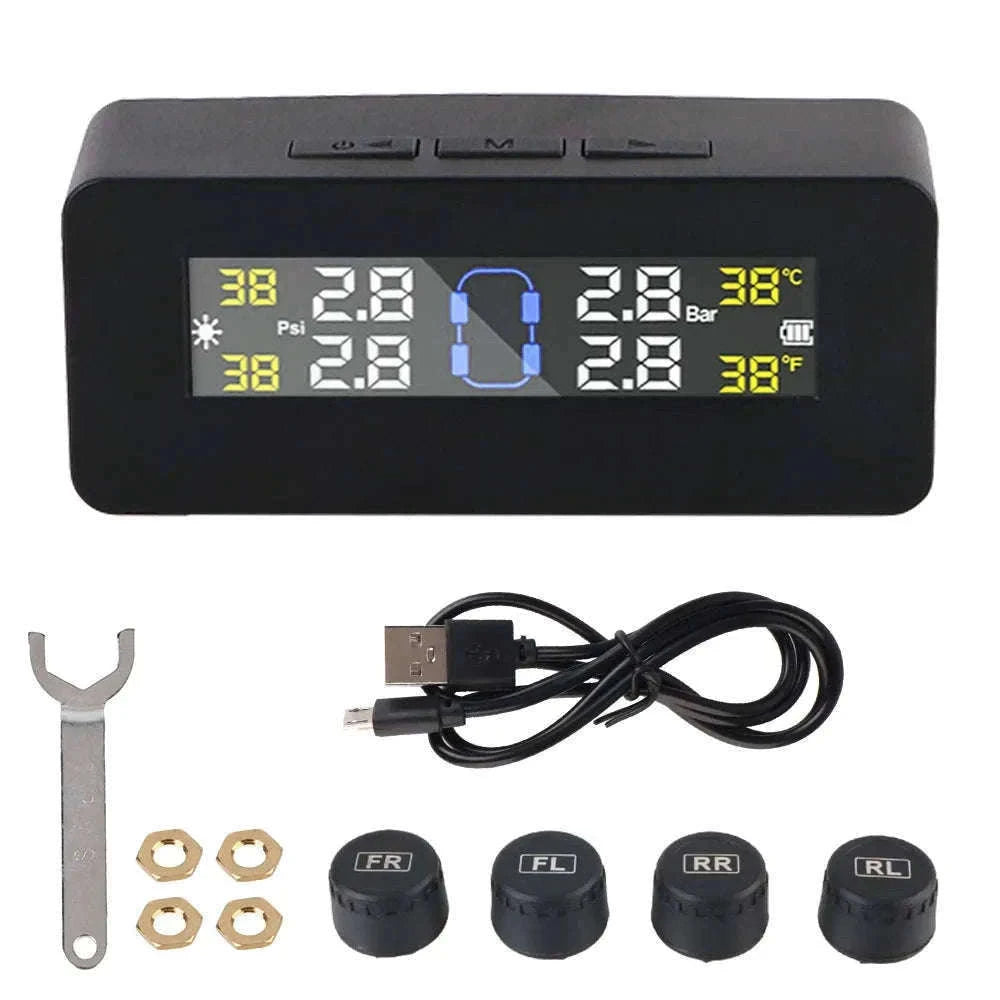 Solar TPMS Tire Pressure Monitoring System with External Sensors-G External