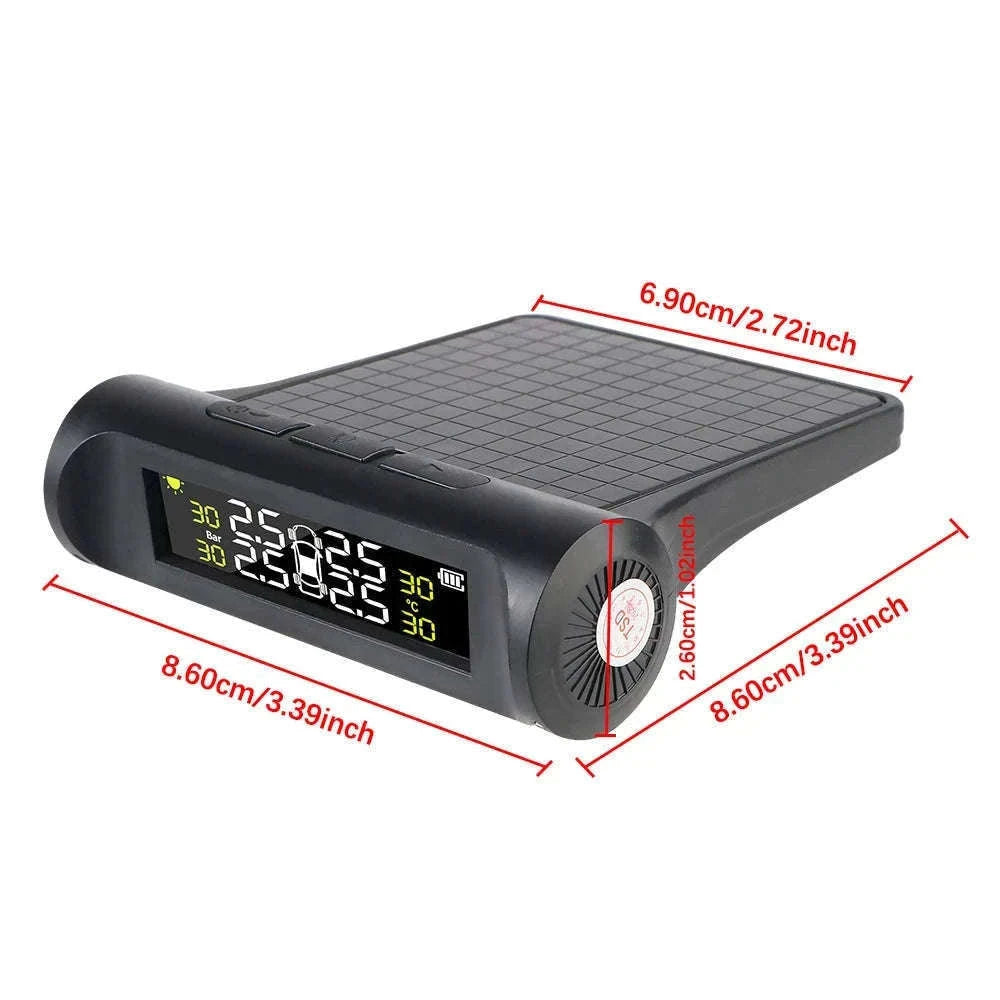 Solar TPMS Tire Pressure Monitoring System with External Sensors-G External