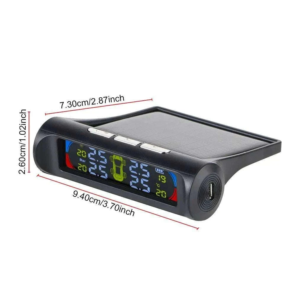 Solar TPMS Tire Pressure Monitoring System with External Sensors-G External