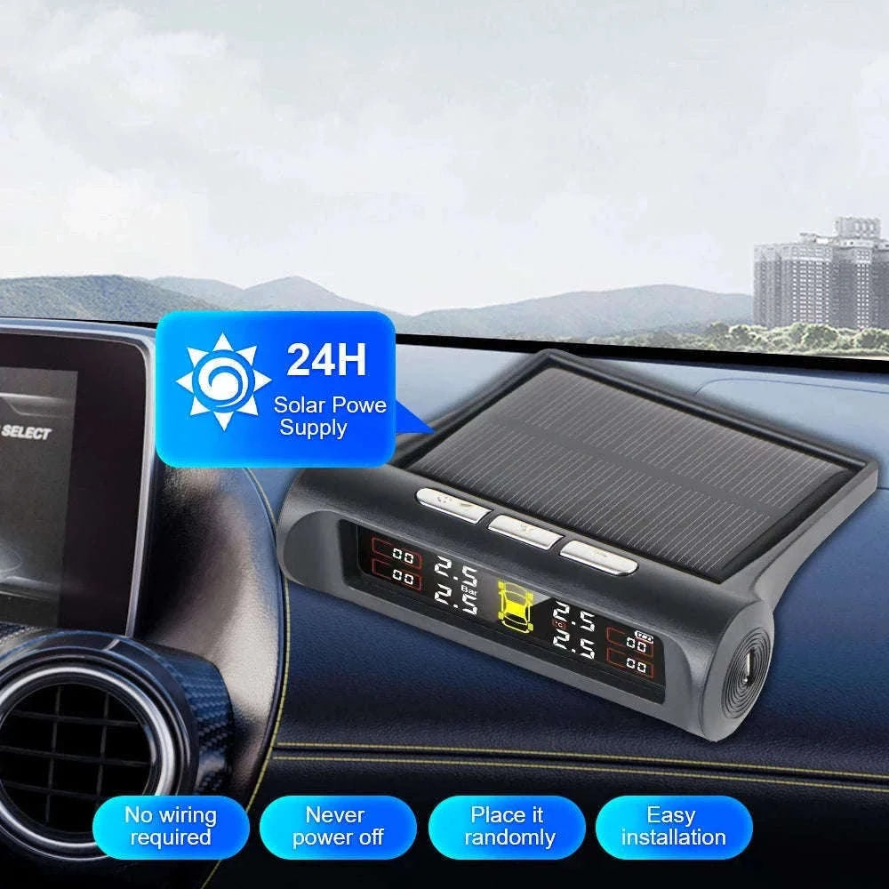 Solar TPMS Tire Pressure Monitoring System with External Sensors-G External