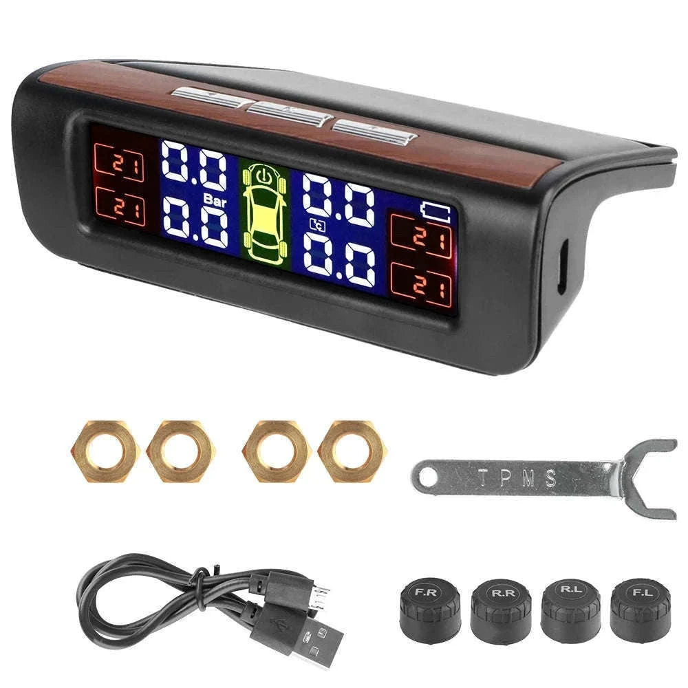Solar TPMS Tire Pressure Monitoring System with External Sensors-G External